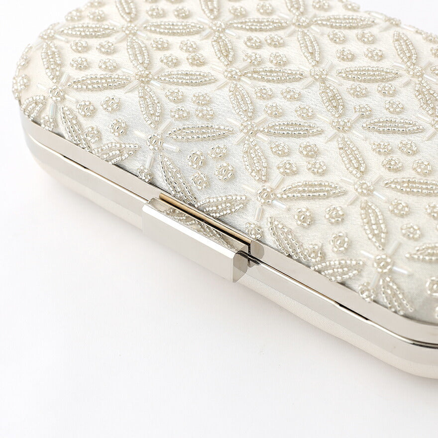 パーティーバッグ結婚式バッグレディース秋冬ビーズ刺しゅう/フェイクパール/ビーズ/スパンコール/コンパクト/2WAY小さめ