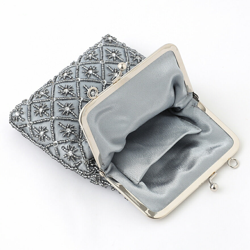 パーティーバッグ結婚式バッグレディース秋冬ビーズ刺しゅう/フェイクパール/ビーズ/スパンコール/コンパクト/2WAY小さめ