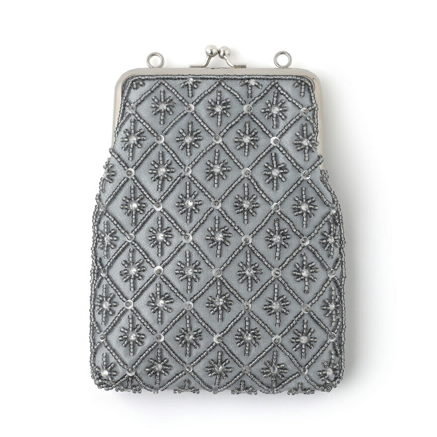 パーティーバッグ結婚式バッグレディース秋冬ビーズ刺しゅう/フェイクパール/ビーズ/スパンコール/コンパクト/2WAY小さめ