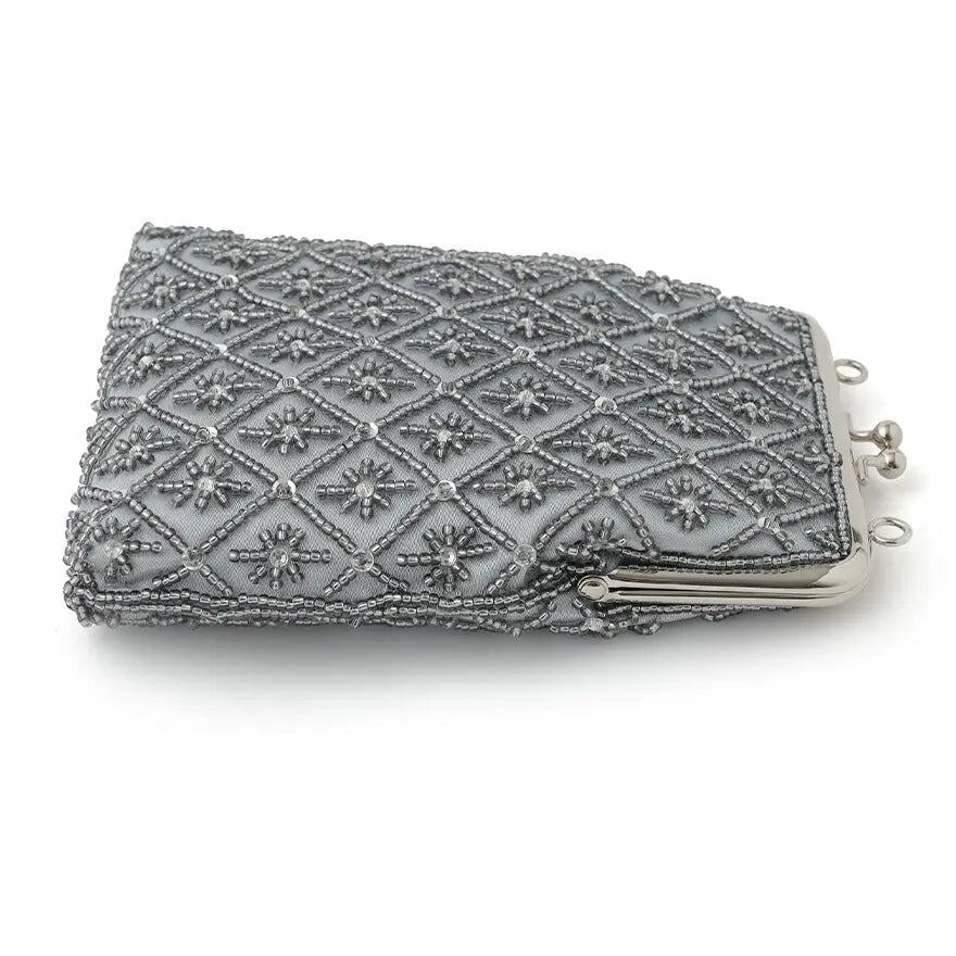 パーティーバッグ結婚式バッグレディース秋冬ビーズ刺しゅう/フェイクパール/ビーズ/スパンコール/コンパクト/2WAY小さめ