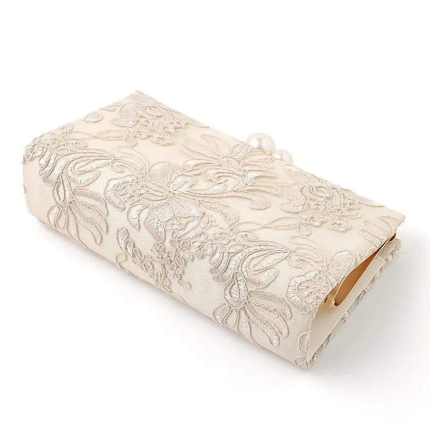 パーティーバッグ結婚式バッグレディース秋冬ビーズ刺しゅう/フェイクパール/ビーズ/スパンコール/コンパクト/2WAY小さめ