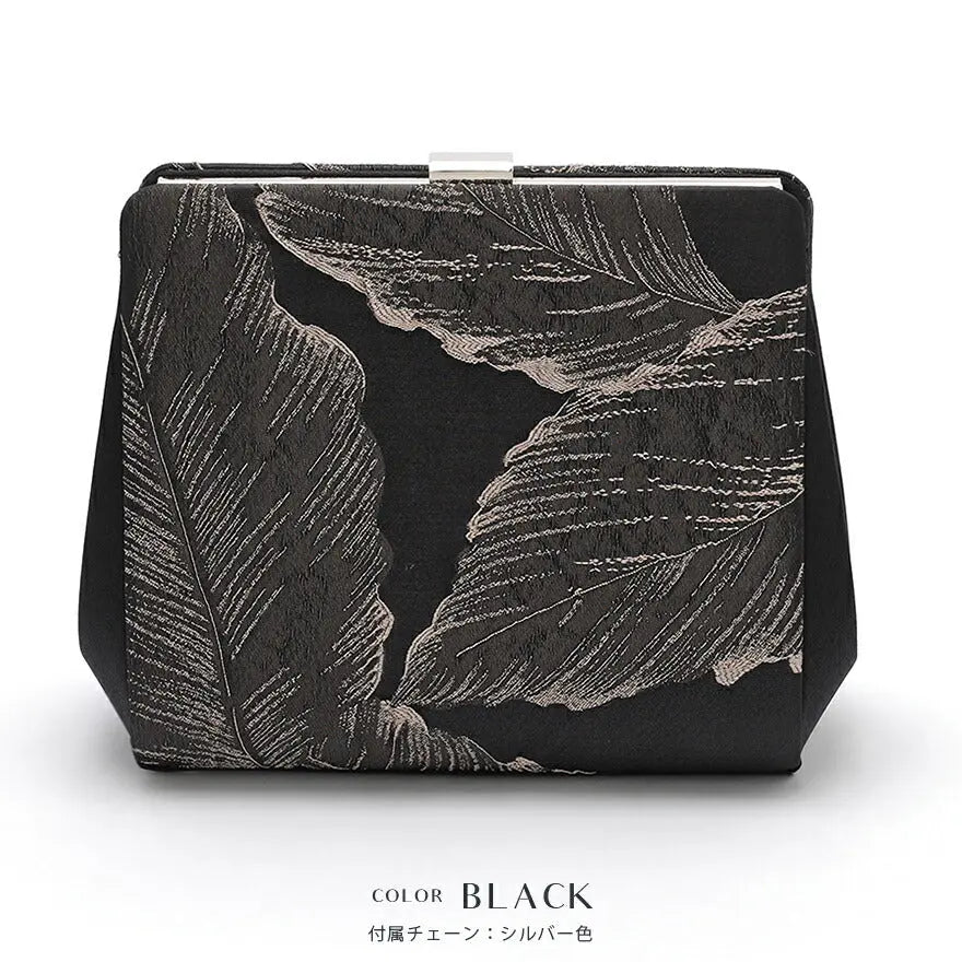 リュクスジャガードパーティーバッグ 結婚式 バッグ パーティーバッグ レディース 春夏 お呼ばれ/パーティ/サテン/リーフ/レース/ショルダー/2WAY パーティードレス通販TwinkleGIrls