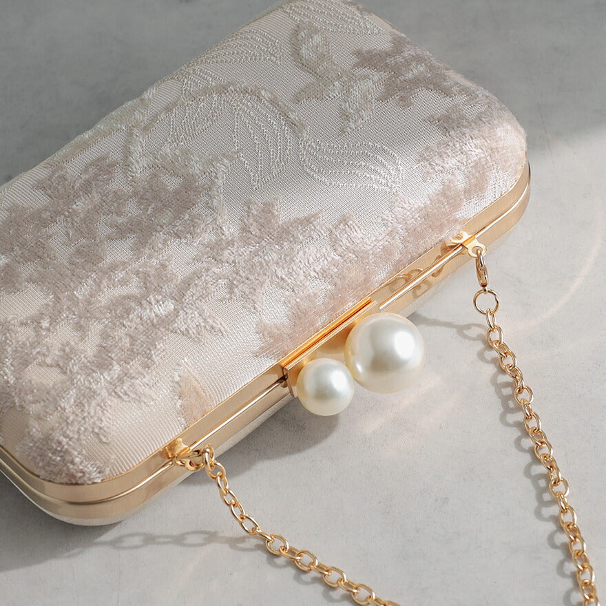 ビーズ刺繍ハンドルパーティーバッグ結婚式バッグパーティーバッグレディース春夏ビーズ/刺繍/ショルダー/2WAY