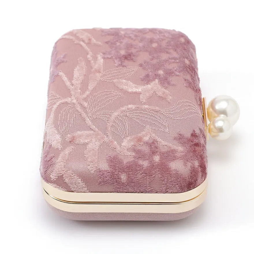 パーティーバッグ結婚式バッグレディース秋冬ビーズ刺しゅう/フェイクパール/ビーズ/スパンコール/コンパクト/2WAY小さめ