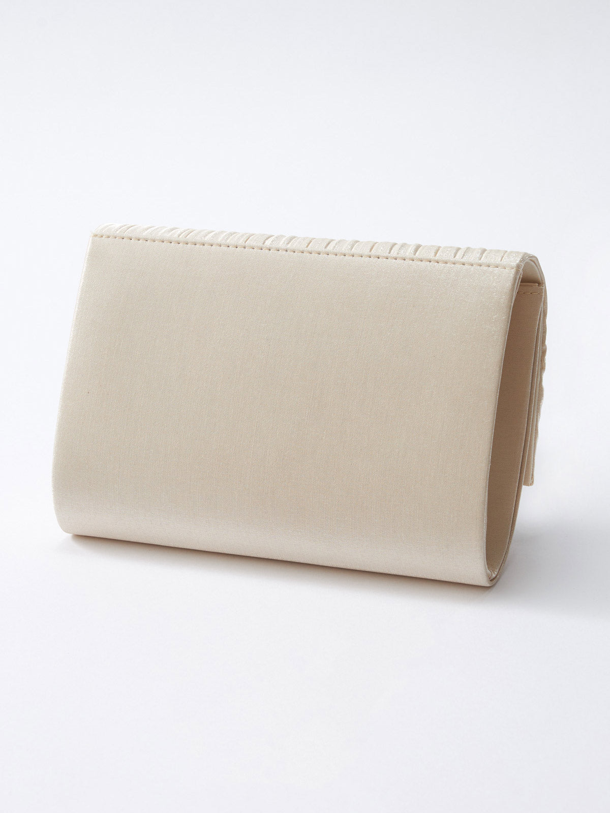 TwinkleGirls 上質なサテン生地を使用した3WAY仕様のフォーマルパーティーバッグ 背面 ベージュ