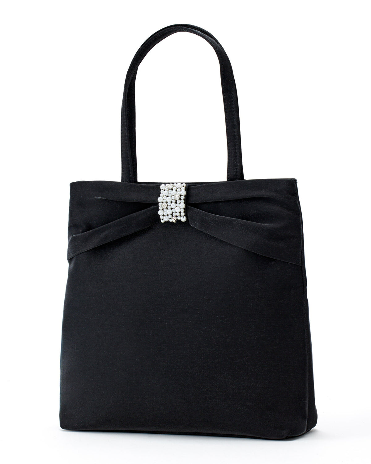 サブバッグ結婚式パーティートートA4フォーマルレース行事翌日配送おしゃれ華やか上品華奢サテンベージュ/ブラック