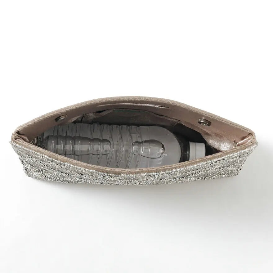 パーティーバッグ結婚式バッグレディース秋冬ビーズ刺しゅう/フェイクパール/ビーズ/スパンコール/コンパクト/2WAY小さめ