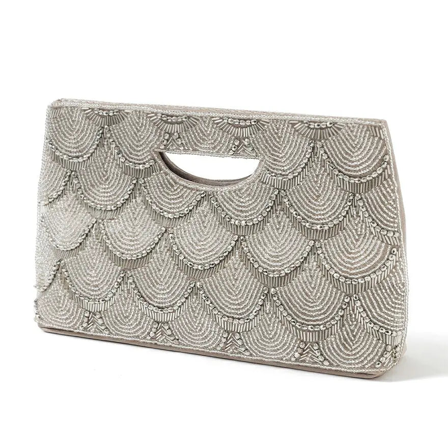 パーティーバッグ結婚式バッグレディース秋冬ビーズ刺しゅう/フェイクパール/ビーズ/スパンコール/コンパクト/2WAY小さめ