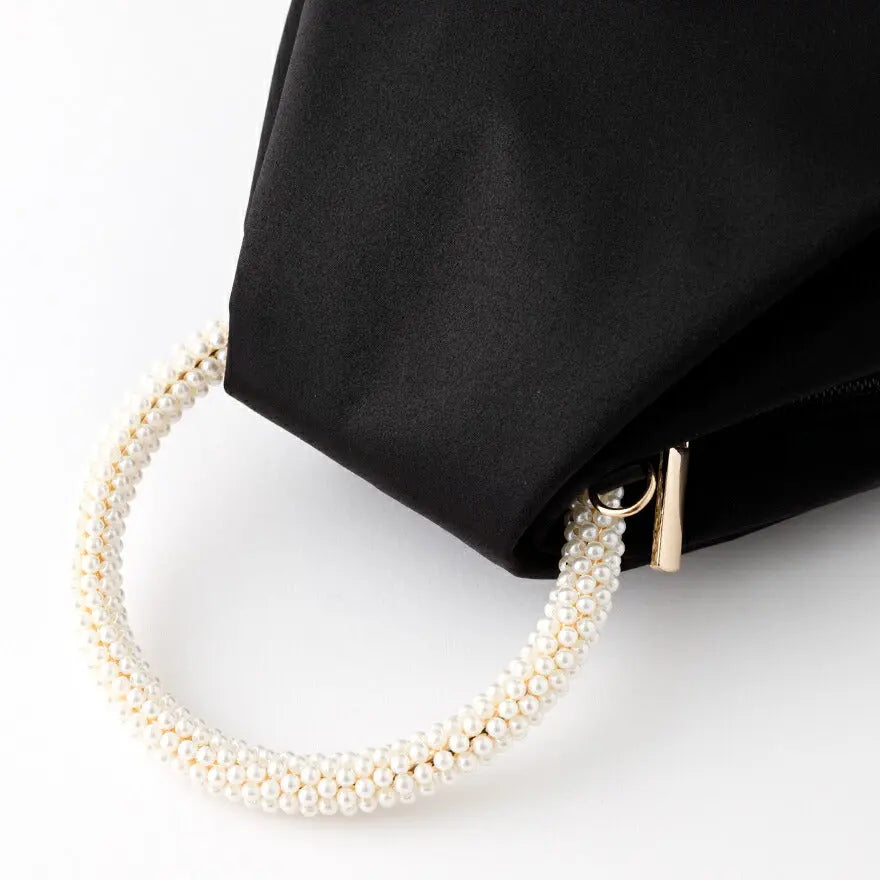 【3%OFFクーポンで10456円】リングハンドル刺繍巾着バッグパーティーバッグ結婚式バッグレディース春夏お呼ばれ/パーティ/リボン/オーガンジー/キラキラ/ビーズ/2WAY