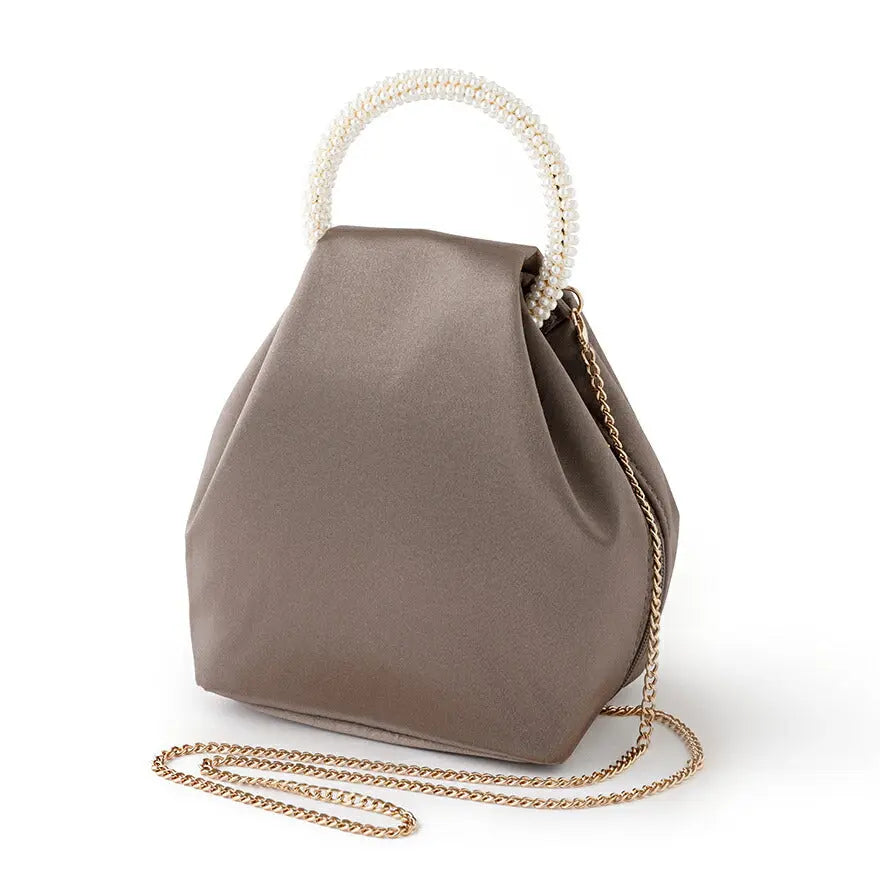 【3%OFFクーポンで10456円】リングハンドル刺繍巾着バッグパーティーバッグ結婚式バッグレディース春夏お呼ばれ/パーティ/リボン/オーガンジー/キラキラ/ビーズ/2WAY