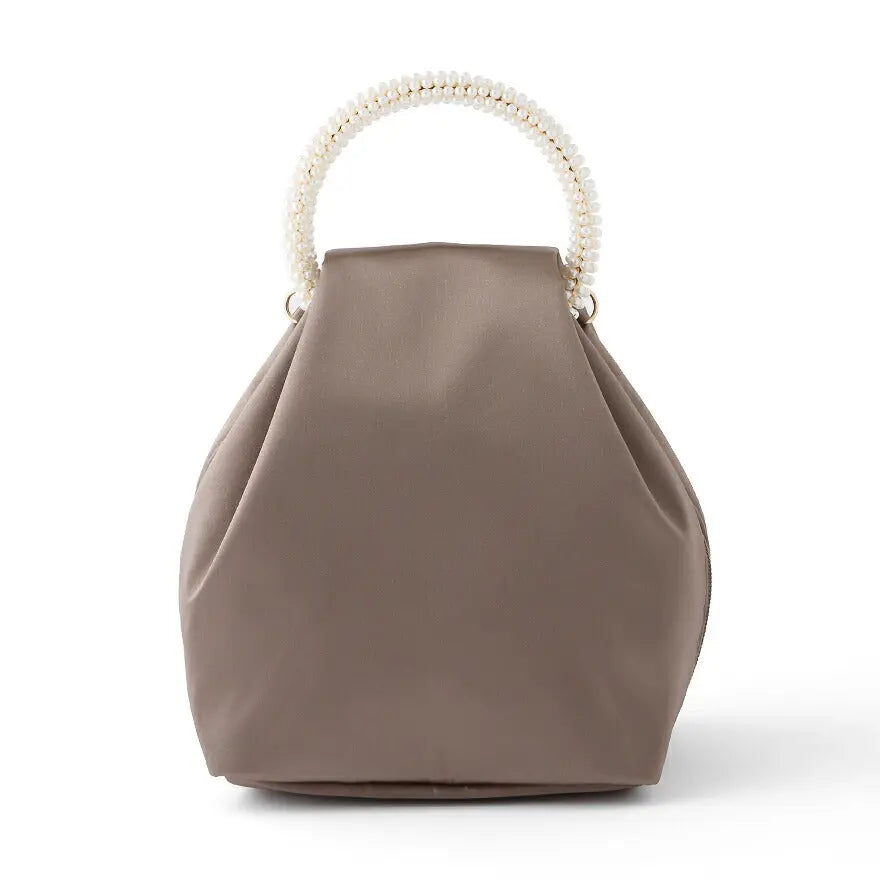 パールビーズハンドルバッグ パーティーバッグ 結婚式 バッグ レディース 春夏 お呼ばれ/パーティ/リボン/オーガンジー/キラキラ/ビーズ/2WAY パーティードレス通販TwinkleGIrls