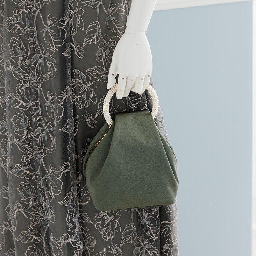 パーティーバッグ結婚式バッグレディース秋冬ビーズ刺しゅう/フェイクパール/ビーズ/スパンコール/コンパクト/2WAY小さめ