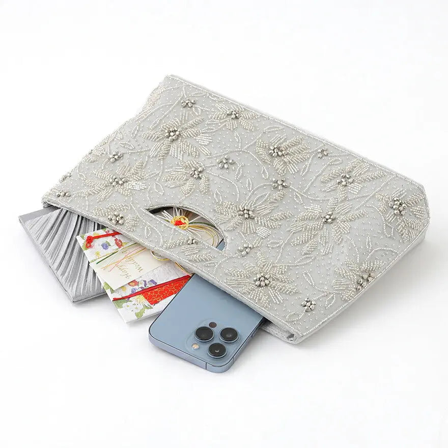 パーティーバッグ結婚式バッグレディース秋冬ビーズ刺しゅう/フェイクパール/ビーズ/スパンコール/コンパクト/2WAY小さめ