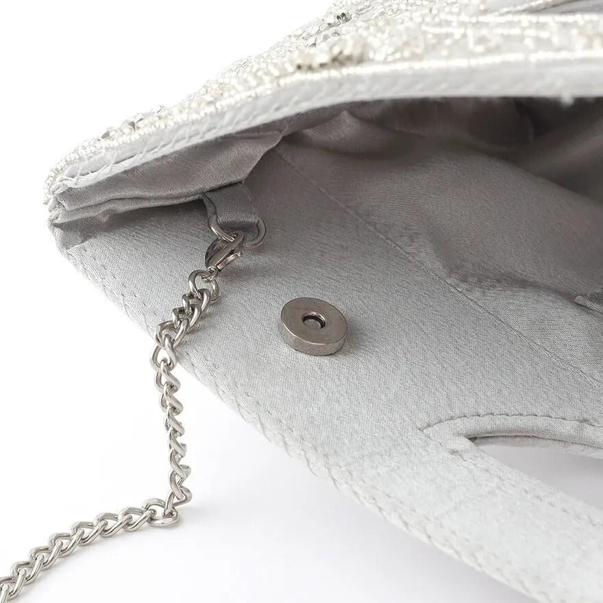 ビーズ刺繍パーティーバッグ結婚式バッグパーティーバッグ大きめレディース春夏ビーズ/刺繍/ショルダー/2WAY