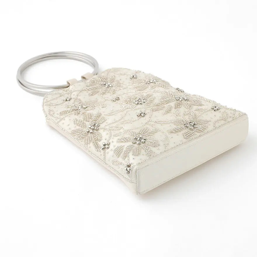 ビーズ刺繍ハンドルパーティーバッグ結婚式バッグパーティーバッグレディース春夏ビーズ/刺繍/ショルダー/2WAY