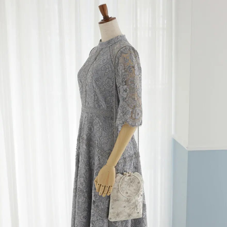 パーティーバッグ結婚式バッグレディース秋冬ビーズ刺しゅう/フェイクパール/ビーズ/スパンコール/コンパクト/2WAY小さめ