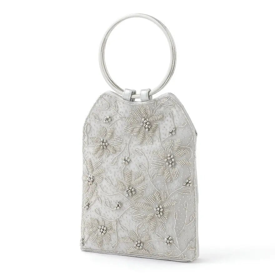 パーティーバッグ結婚式バッグレディース秋冬ビーズ刺しゅう/フェイクパール/ビーズ/スパンコール/コンパクト/2WAY小さめ