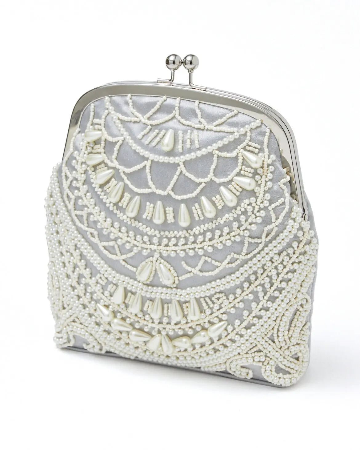 パーティーバッグ 結婚式 バッグ お呼ばれ フォーマルバッグ レース/パール/上品 ベージュ/グレー/オーク パーティードレス通販TwinkleGIrls