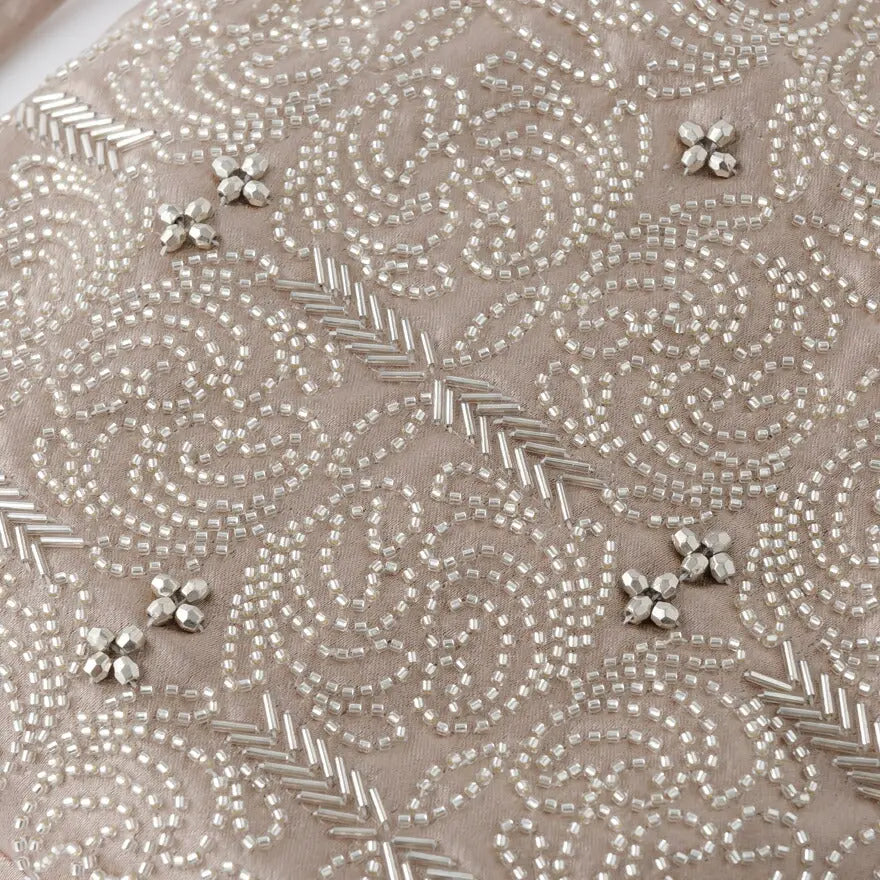 【3%OFFクーポンで10456円】リングハンドル刺繍巾着バッグパーティーバッグ結婚式バッグレディース春夏お呼ばれ/パーティ/リボン/オーガンジー/キラキラ/ビーズ/2WAY