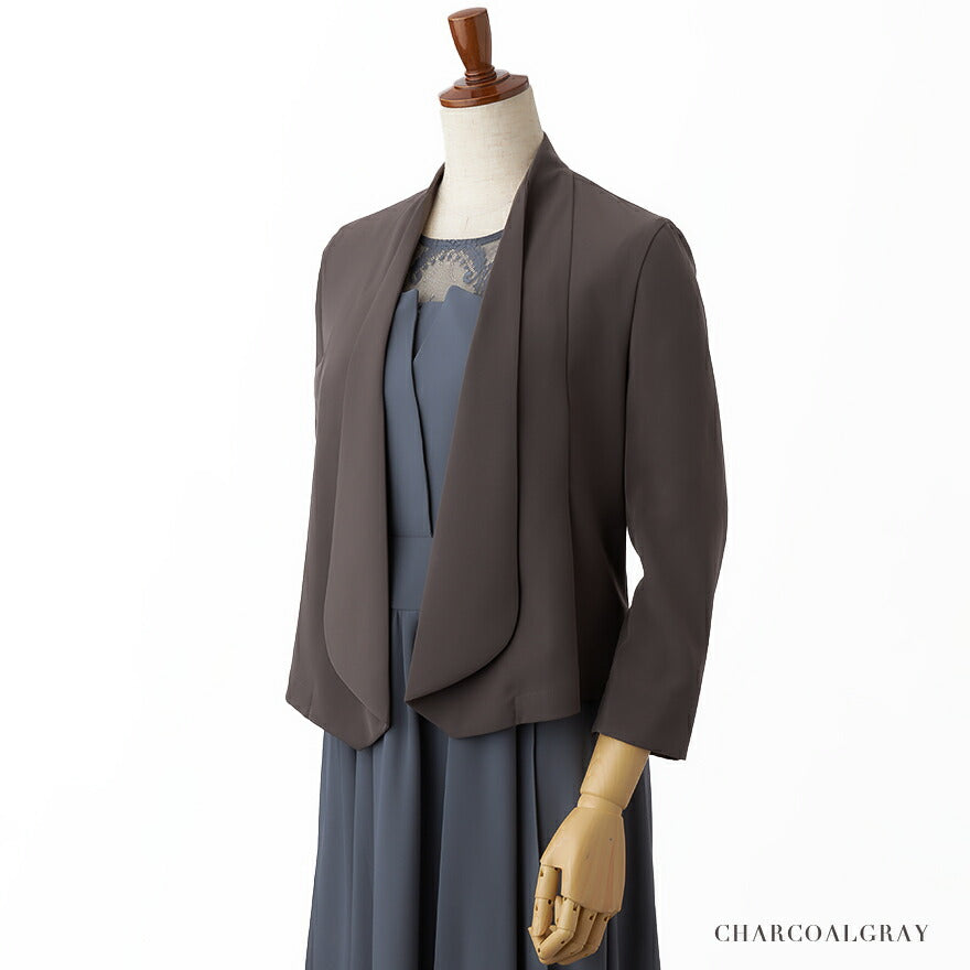 ショールカラージャケット結婚式ボレロフォーマル