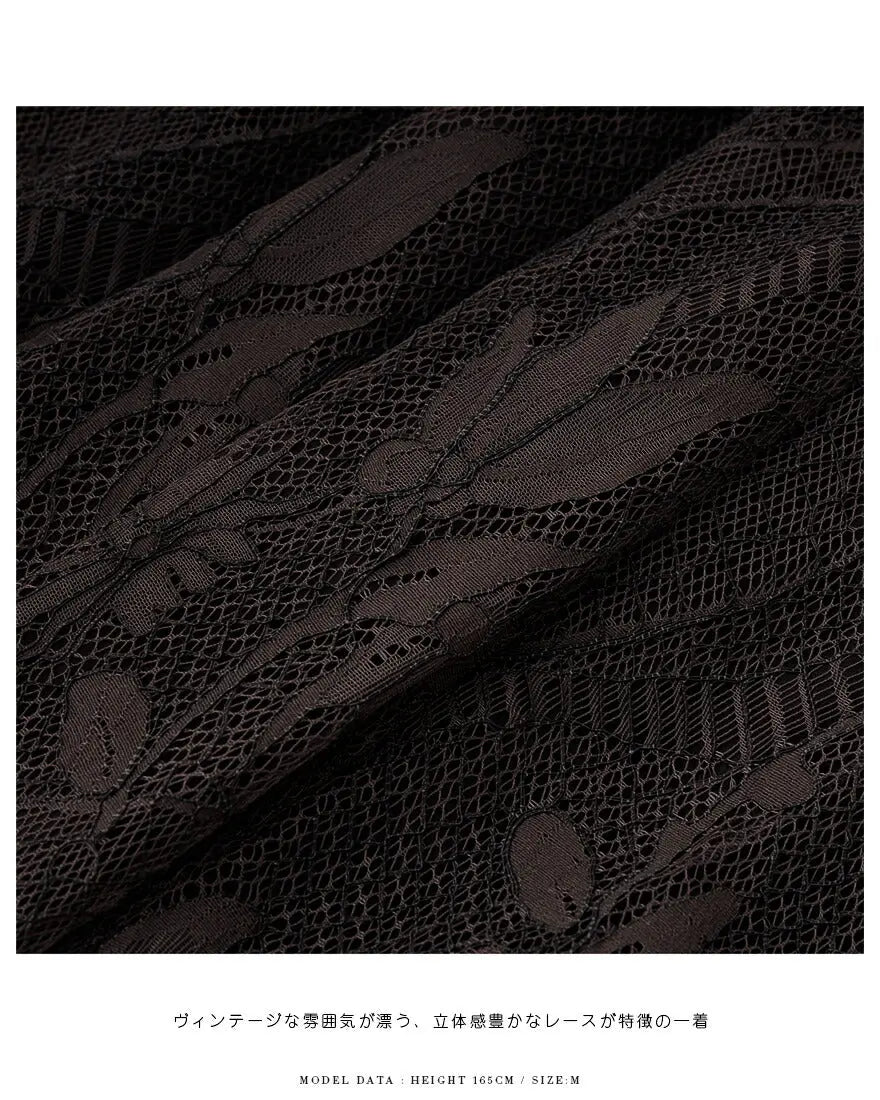 ドレスパーティードレス結婚式ワンピースお呼ばれロング春夏フォーマルプリーツパーティーレースロングドレス袖あり大きいサイズ