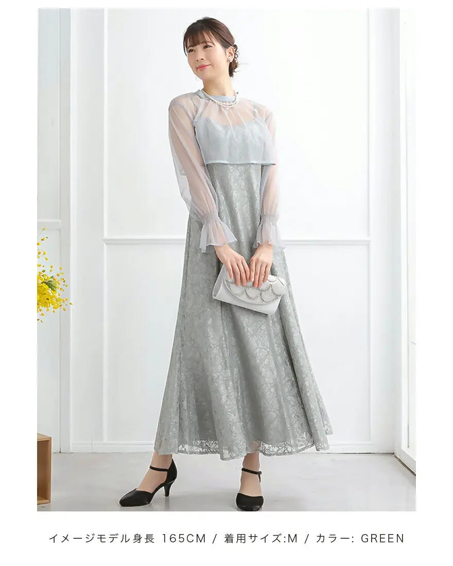 3WAYボレロがセットのドレスワンピース パーティードレス 結婚式