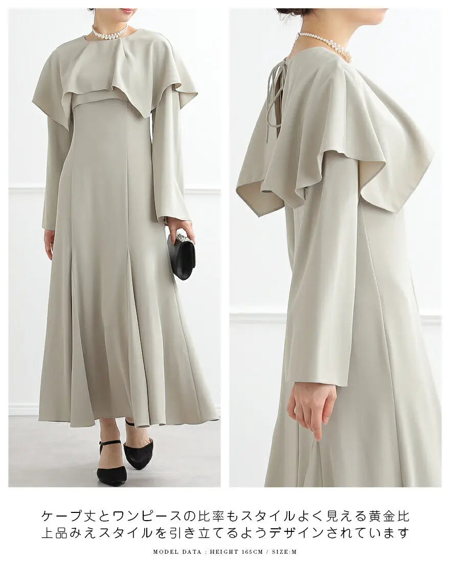 ドレスパーティードレス結婚式ワンピースお呼ばれロング春夏フォーマルプリーツパーティーレースロングドレス袖あり大きいサイズ