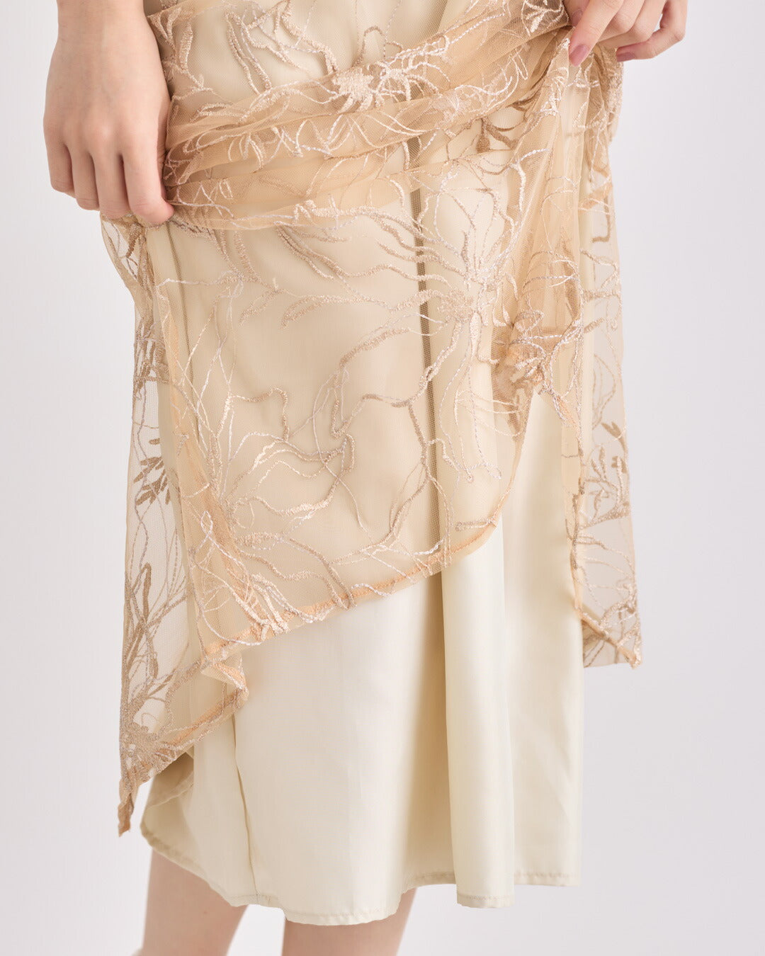 ドレスパーティードレス結婚式ワンピースお呼ばれロング春夏フォーマルプリーツパーティーレースロングドレス袖あり大きいサイズ