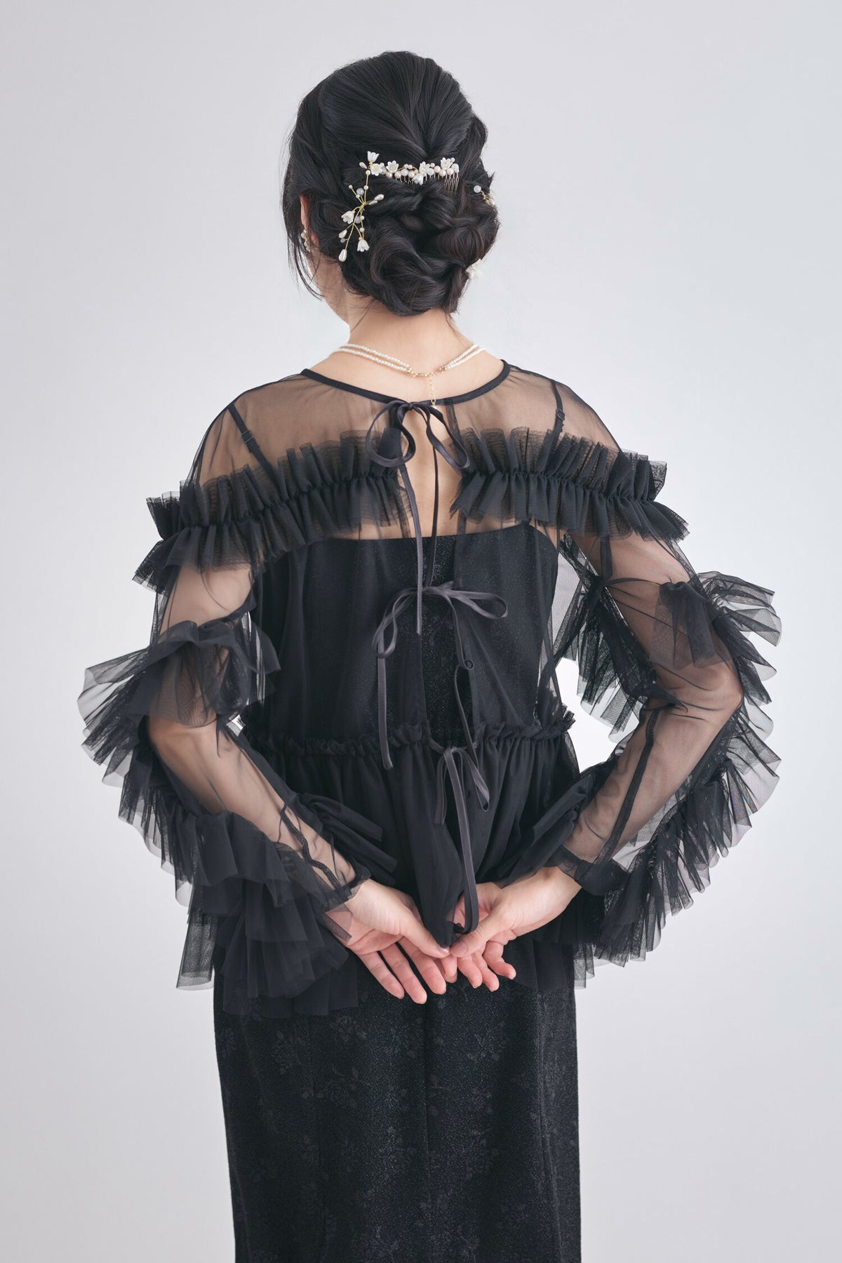 3WAYボレロがセットのドレスワンピースパーティードレス結婚式ワンピースANDRESDアンドレスドお呼ばれロング秋冬フォーマルレースパーティーロングドレス袖ありかっこいい大きいサイズ