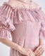 ワイドパンツパンツドレスレディース結婚式お呼ばれパーティーチュール袖シアー袖細見え体型カバー上品ブラック/チャコールグレーS/Mパーティードレス