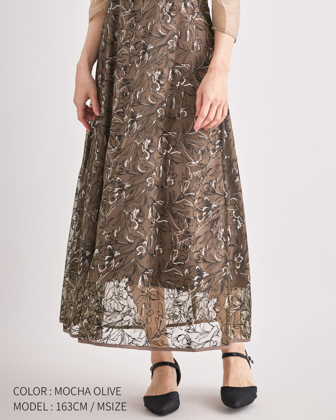 ドレスパーティードレス結婚式ワンピースお呼ばれロング春夏フォーマルプリーツパーティーレースロングドレス袖あり大きいサイズ