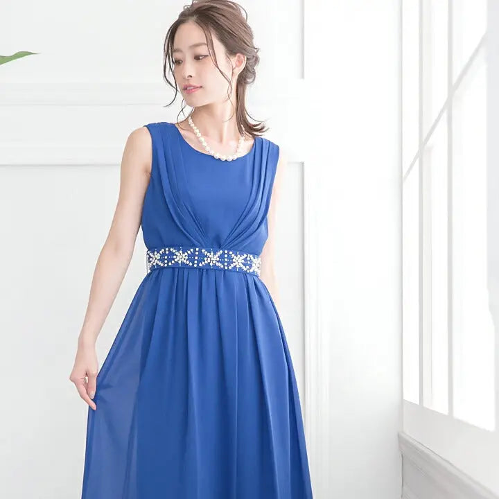 パーティードレスミモレ丈ロング丈結婚式ワンピースドレスお呼ばれシフォン/サテン/パール/ビジュー/ベルト/カシュクール/グリーン/ネイビー/ブラック/M/L/LL/2L/9号/11号/13号/15号/