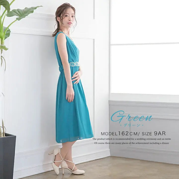 パーティードレス結婚式ドレスカシュクール＆ミモレ丈のフィット＆フレアドレス!!お呼ばれにスレンダーラインの全3色☆ドレス結婚式お呼ばれパーティーブライズメイド二次会2次会パーティ通販Dress楽天服装お呼ばれ服パーティドレス送料無料