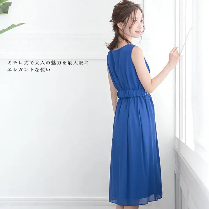 パーティードレス結婚式ドレスカシュクール＆ミモレ丈のフィット＆フレアドレス!!お呼ばれにスレンダーラインの全3色☆ドレス結婚式お呼ばれパーティーブライズメイド二次会2次会パーティ通販Dress楽天服装お呼ばれ服パーティドレス送料無料