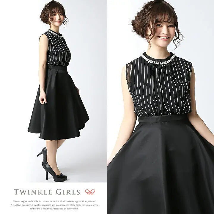 パーティードレス 結婚式 ワンピース ミモレ丈 ドレス 披露宴 お呼ばれ  Aライン パーティードレス通販TwinkleGIrls