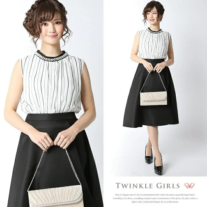 パーティードレス 結婚式 ワンピース ミモレ丈 ドレス 披露宴 お呼ばれ  Aライン パーティードレス通販TwinkleGIrls