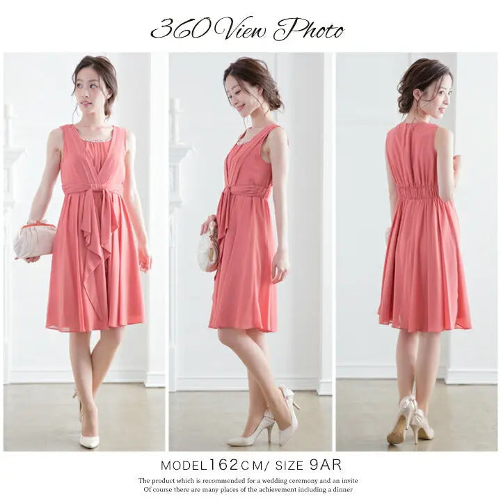 パーティードレス結婚式ワンピースドレス大きいサイズAラインビジューパーティドレス