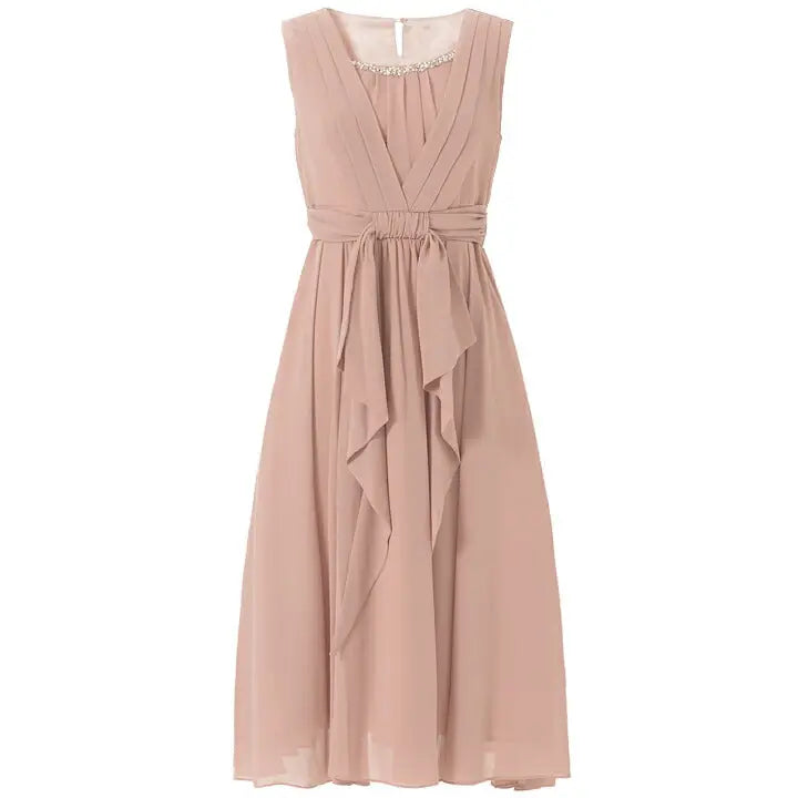 パーティードレス ミモレ丈 膝丈 結婚式 20代 30代 ワンピース ロング パーティドレス ミモレ ドレス ゲスト 大人 二次会 シフォン パーティードレス通販TwinkleGIrls