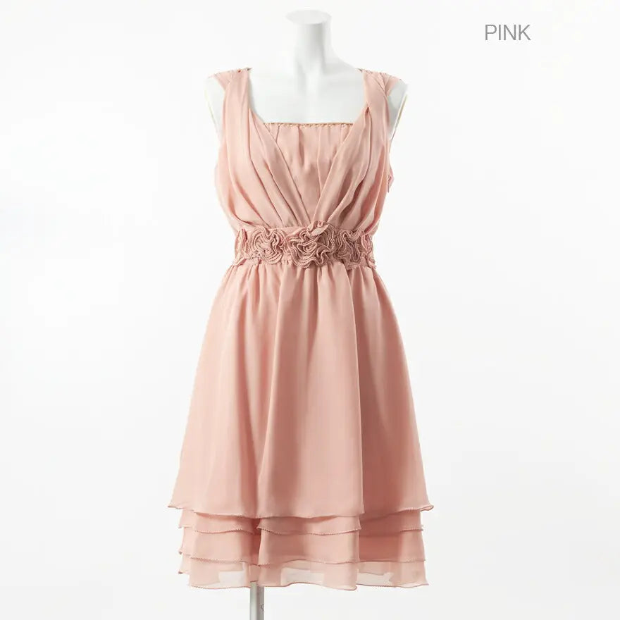 【結婚式ドレス】ウエストバラモチーフパーティードレス★ワンピース,パーティドレス,大人,結婚式ドレス,結婚式,お呼ばれ,服装,2次会,二次会,通販,ゲストドレス,披露宴,dress,大きいサイズ,発表会【送料無料】楽天