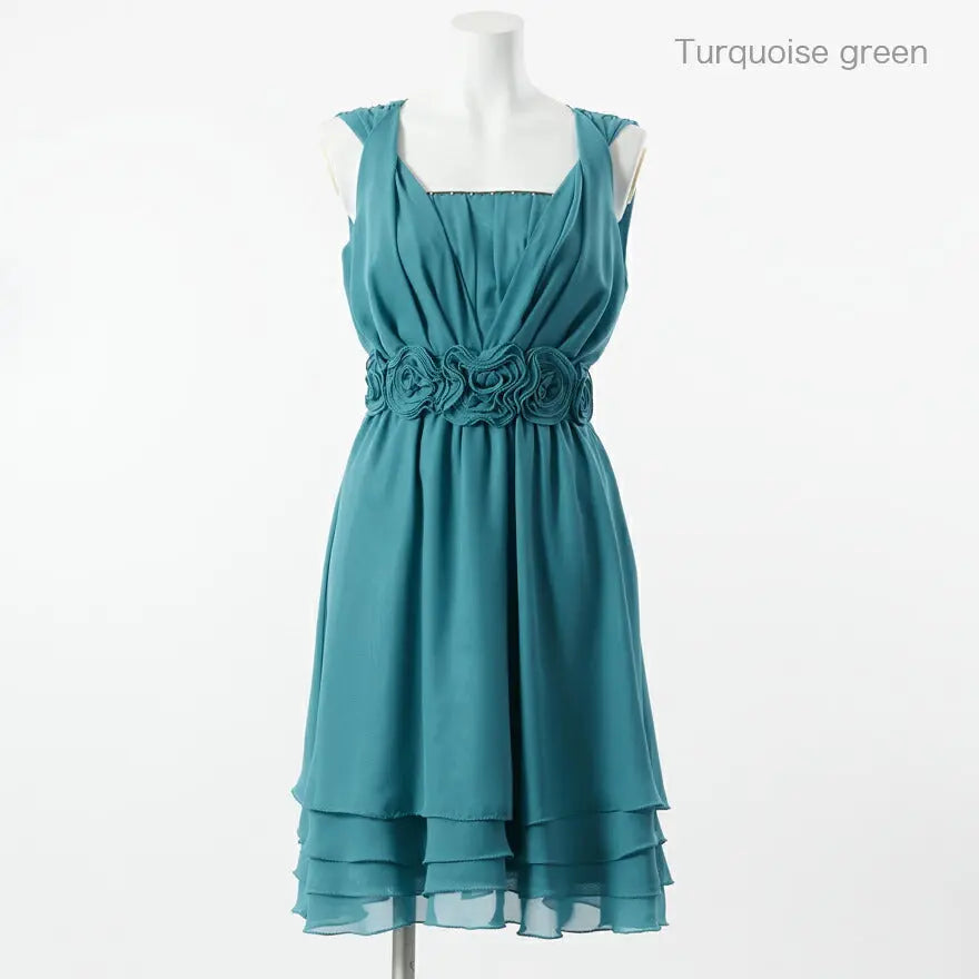 【アウトレット】結婚式ワンピースドレスパーティードレスバラAライン披露宴結婚式20代30代二次会お呼ばれ服パーティーパーティ