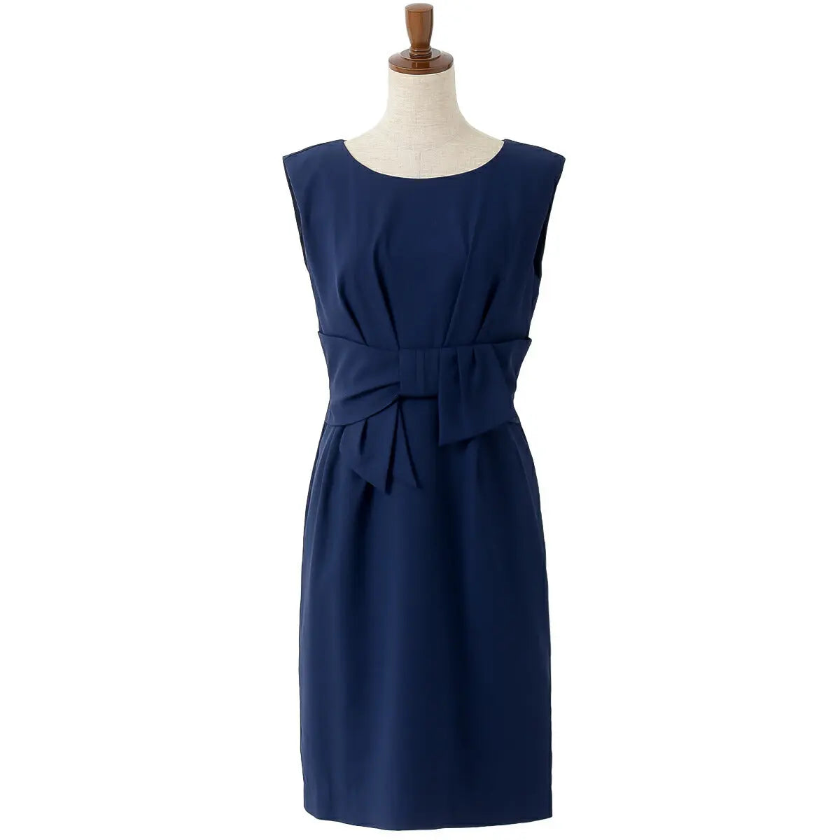 パーティードレス 結婚式/ワンピース/ドレス/春夏/お呼ばれフィットライン/膝丈/ジョーゼット/サテン/アムンゼン/リボン/ピンク/グリーン/ベージュ/ネイビー/Mサイズ/9号 パーティードレス通販TwinkleGIrls