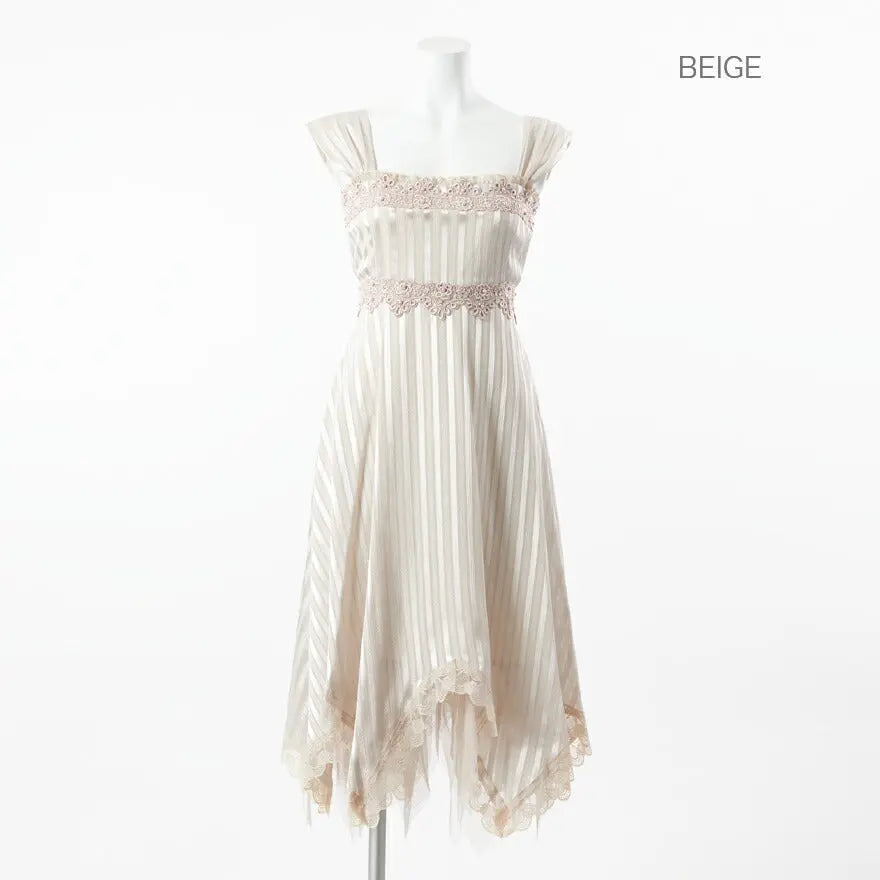 ストライプデザインフォーマルドレス★パーティードレス★パーティドレス、お呼ばれ結婚式2次会発表会、二次会、謝恩会、披露宴、パーティードレス、成人式、2次会、ワンピース、服装【お得イベント開催中】