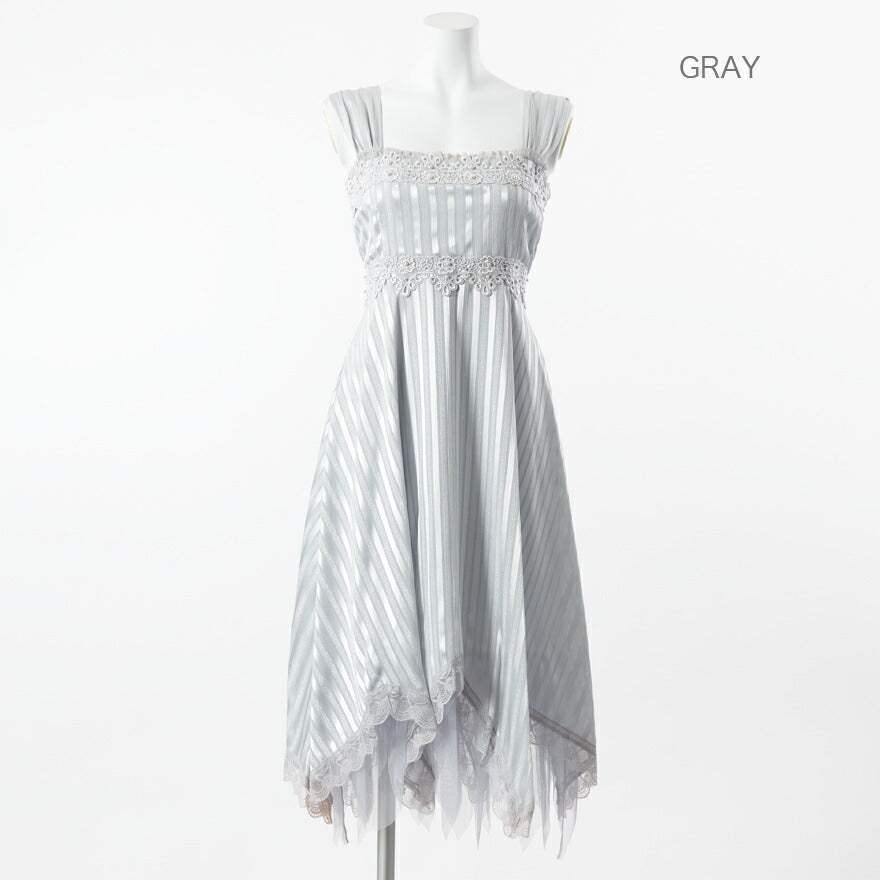 ストライプデザインフォーマルドレス★パーティードレス★パーティドレス、お呼ばれ結婚式2次会発表会、二次会、謝恩会、披露宴、パーティードレス、成人式、2次会、ワンピース、服装【お得イベント開催中】