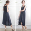 パーティードレスロング丈結婚式ワンピースミモレ丈フィッシュテールネックレスセットpartydress1535