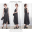 パーティードレスロング丈結婚式ワンピースミモレ丈フィッシュテールネックレスセットpartydress1535
