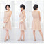 フィット&フレアパーティードレス結婚式ワンピースドレス秋冬膝丈/レース/シフォン/リボン全4色M/L