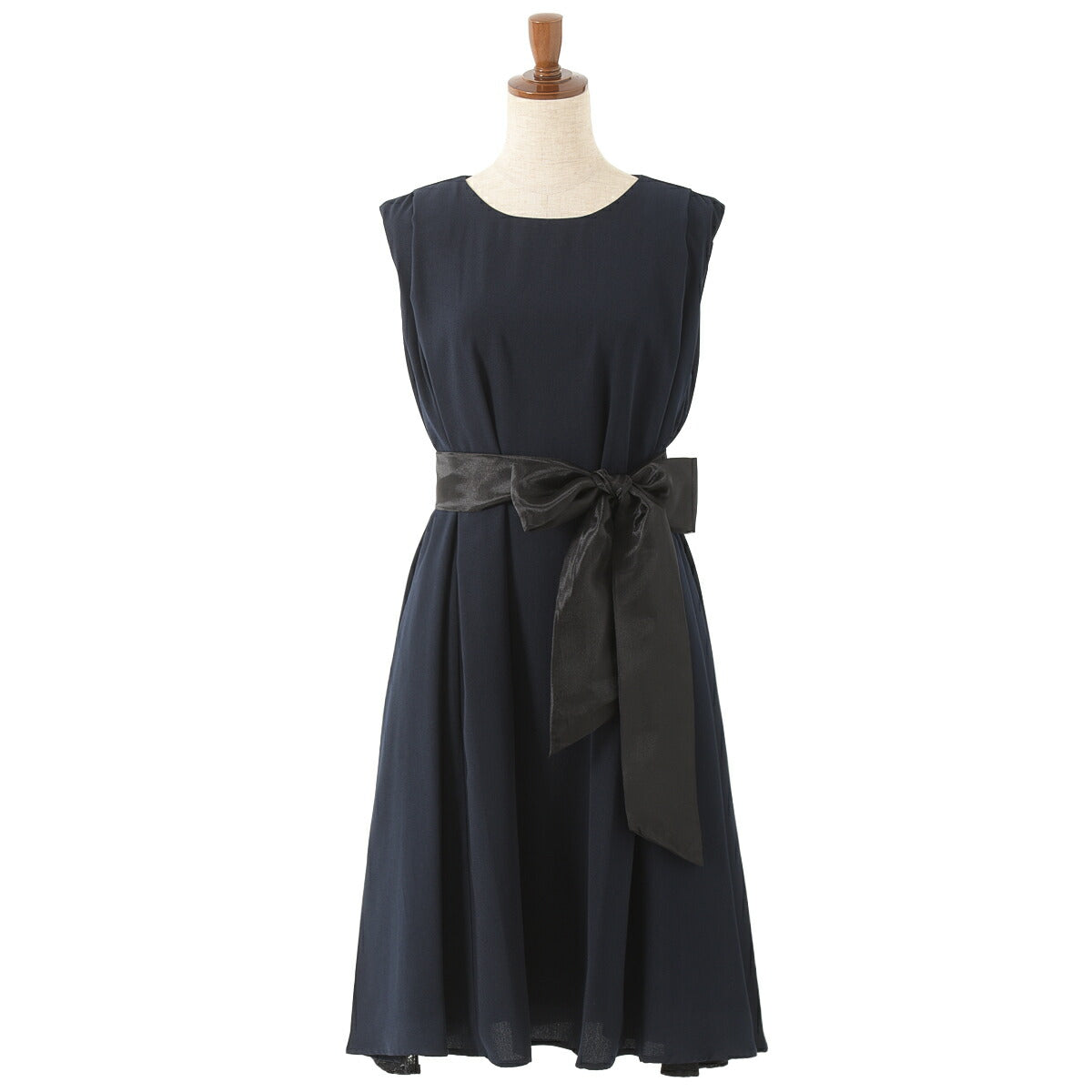 パーティードレス 結婚式/ワンピース/ドレス/春夏/お呼ばれＩライン/膝丈/ジョーゼット/サテン/授乳口/マタニティドレス/リボン/ コードレース/ピンク/ネイビー/ブルーグリーン/ブラック/Mサイズ/9号 パーティードレス通販TwinkleGIrls