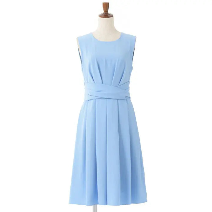 パーティードレス フィット&フレアドレス結婚式 ワンピース ドレス 膝丈/フレアスカート/ドレープ/無地/シンプル 全3色 9号/11号 パーティードレス通販TwinkleGIrls