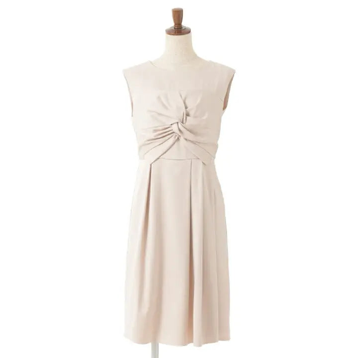 パーティードレス フィット&フレアドレス結婚式 ワンピース ドレス 膝丈/フレアスカート/ドレープ/無地/シンプル 全3色 9号/11号 パーティードレス通販TwinkleGIrls