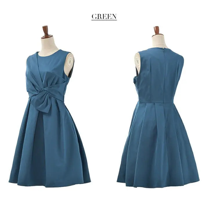 ドレス結婚式パーティードレスフレアドレス結婚式チュールサテンパーティードレス結婚式パーティードレスリボンフレアライン